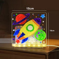 Kids LED Acrylic Drawing Board with Light-Up Display & Colorful Pens
